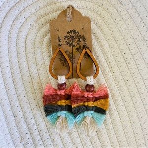 Handmade macrame earrings